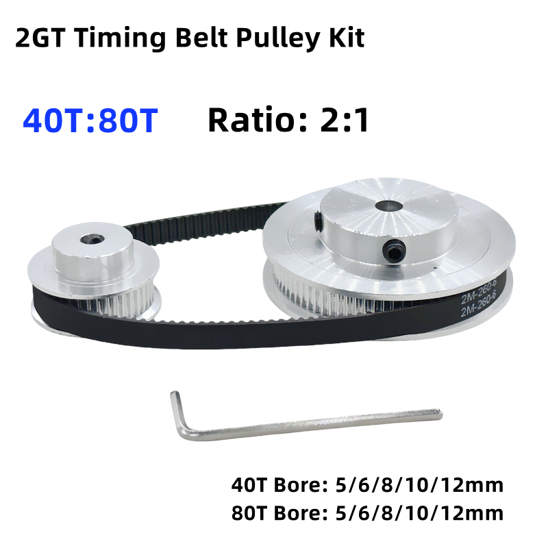 Gt2 Pulley - 2GT 2M 80 dientes 40T GT2