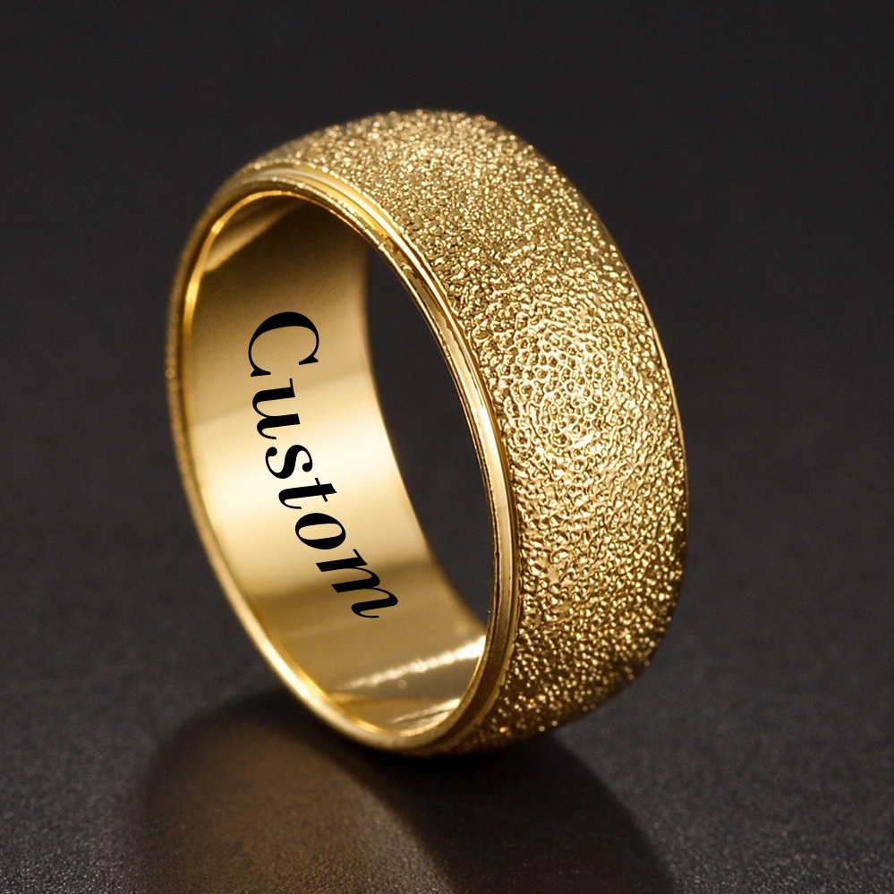 Coupling 8Mm - Anillos de cobre esmerilado personalizados para