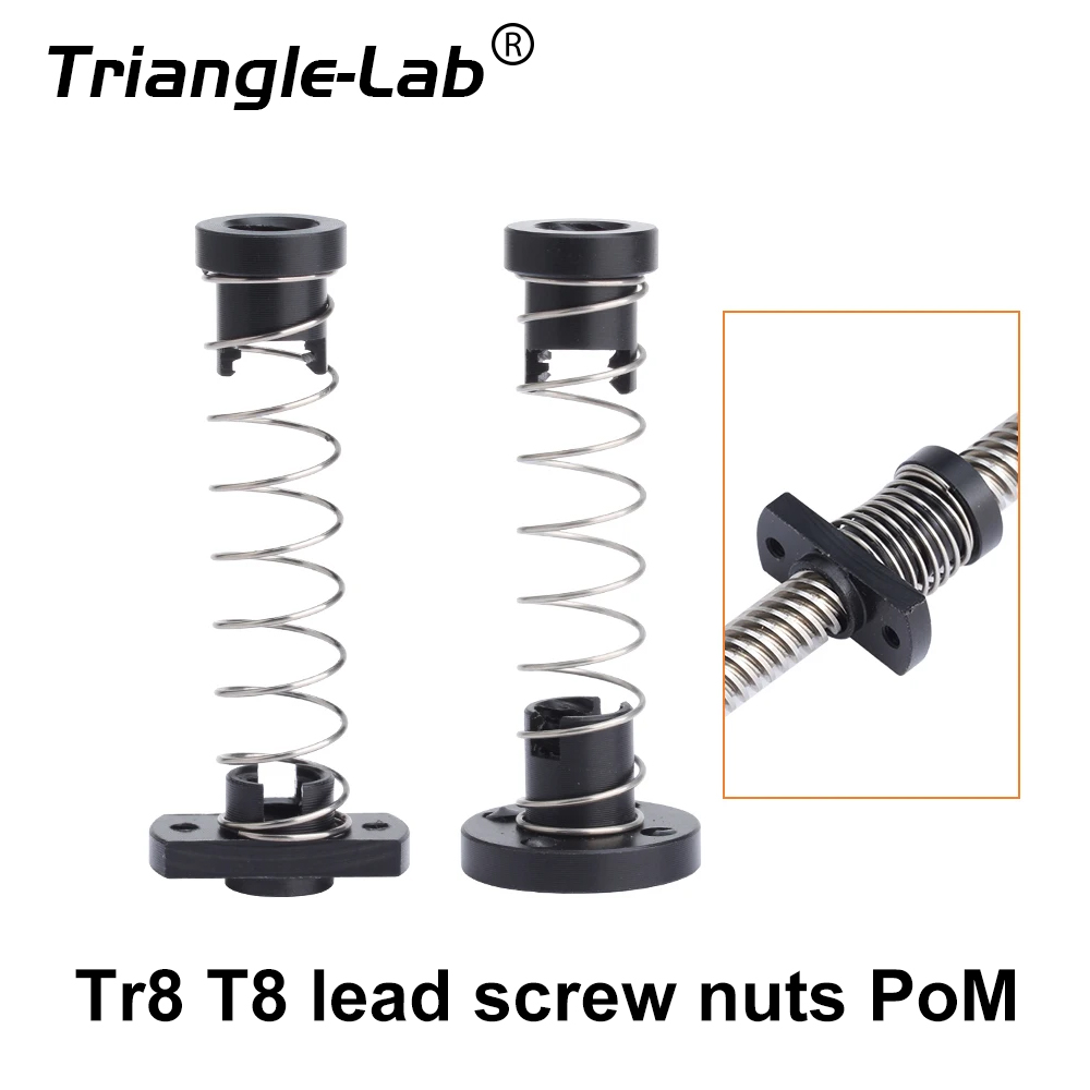 Lead Screw 8Mm - Tuercas de tornillo de acero Trianglelab