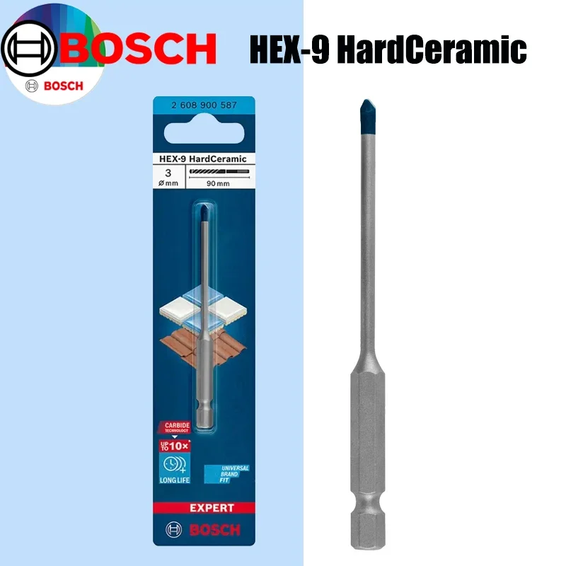 Drill Bit Set - Brocas de cerámica dura BOSCH Hex-9