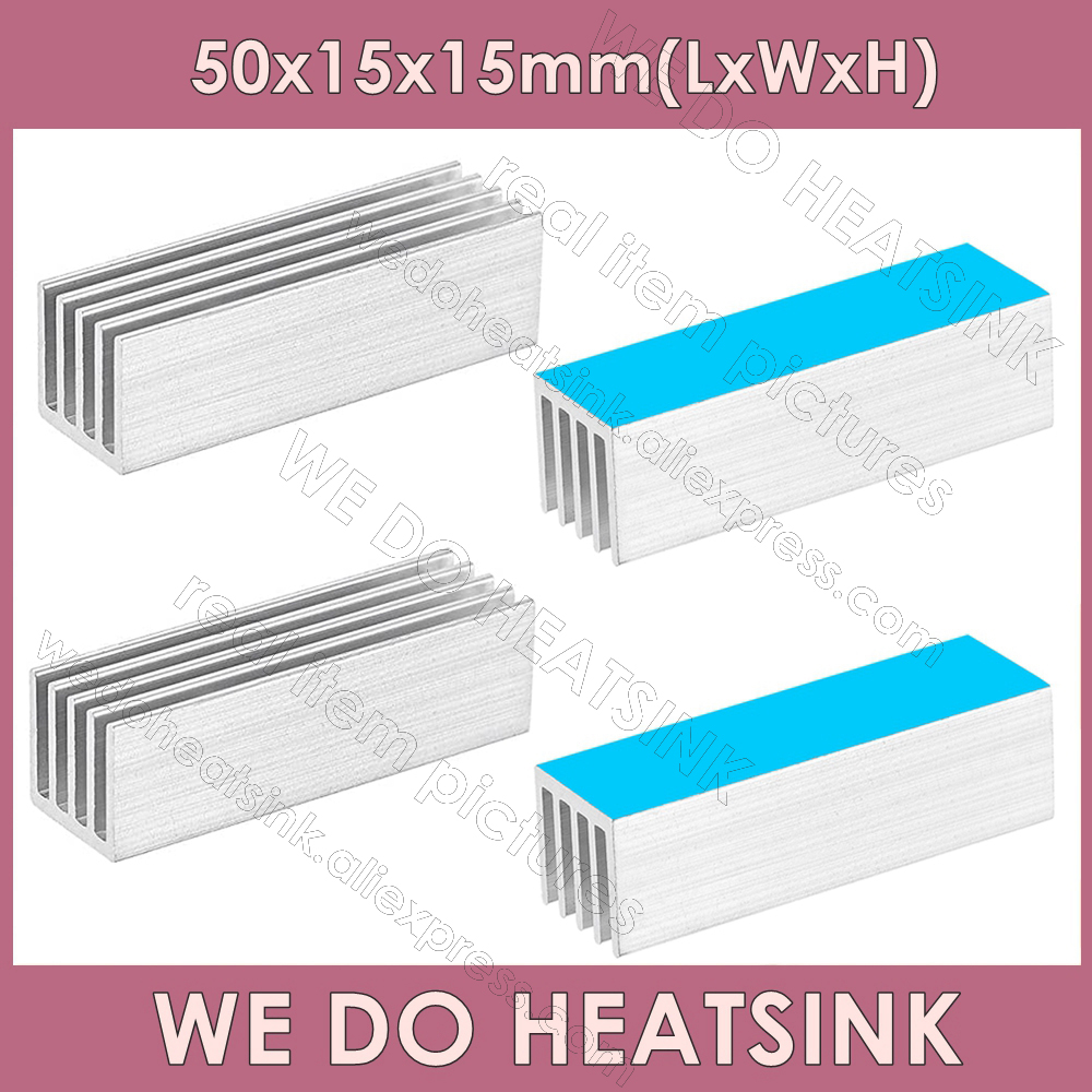 Aluminium Extrusion - Hacemos disipador de calor 50x15x15mm sin