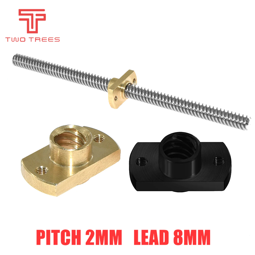 Lead Screw 8Mm - Tuerca de tornillo de rosca T8,