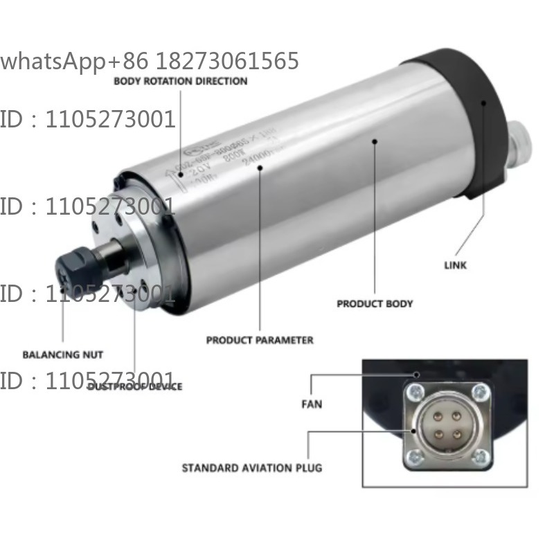 Spindle Motor - Motor de husillo refrigerado por agua,