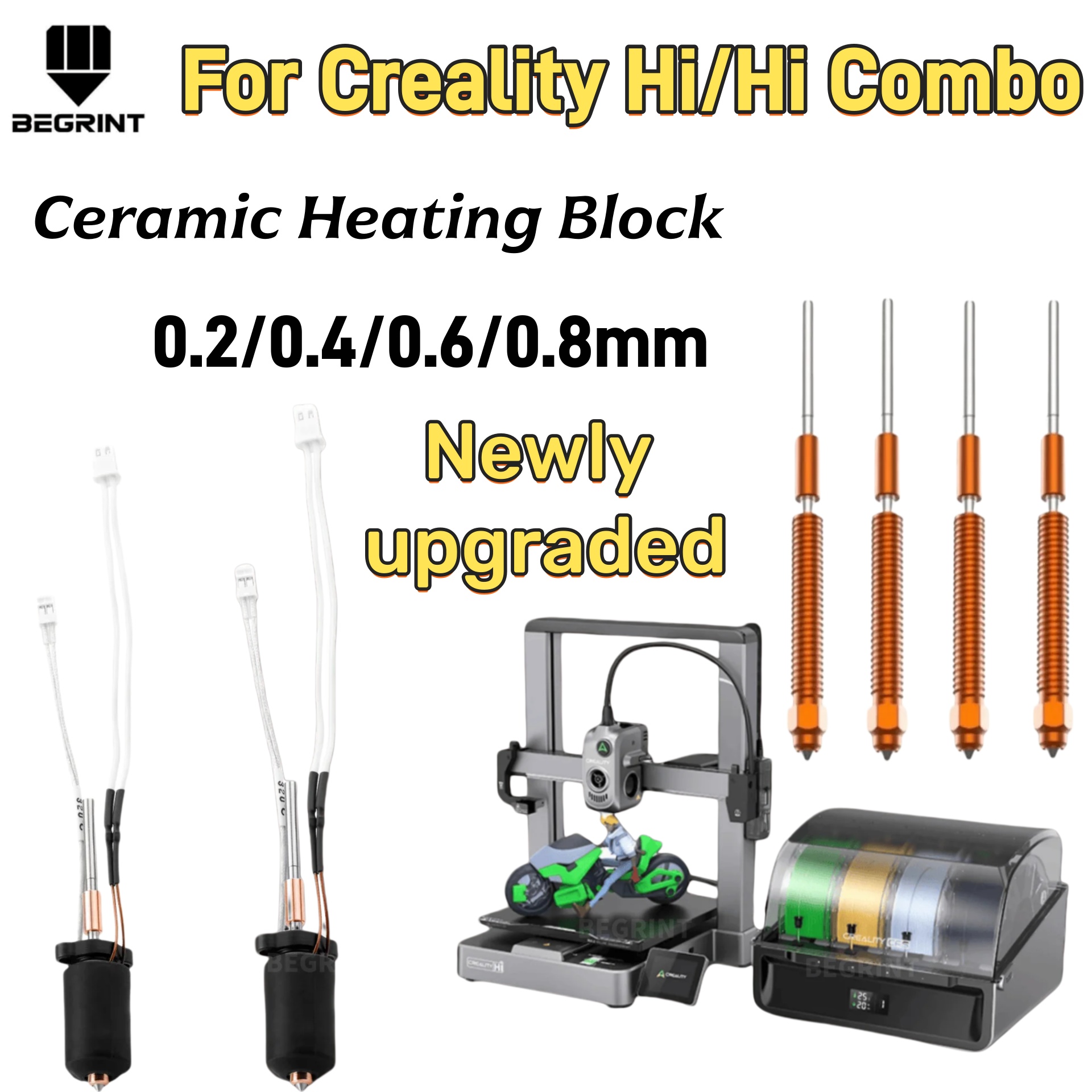 Aluminium Profile 2020 - Kit de Calentador Cerámico de Alta