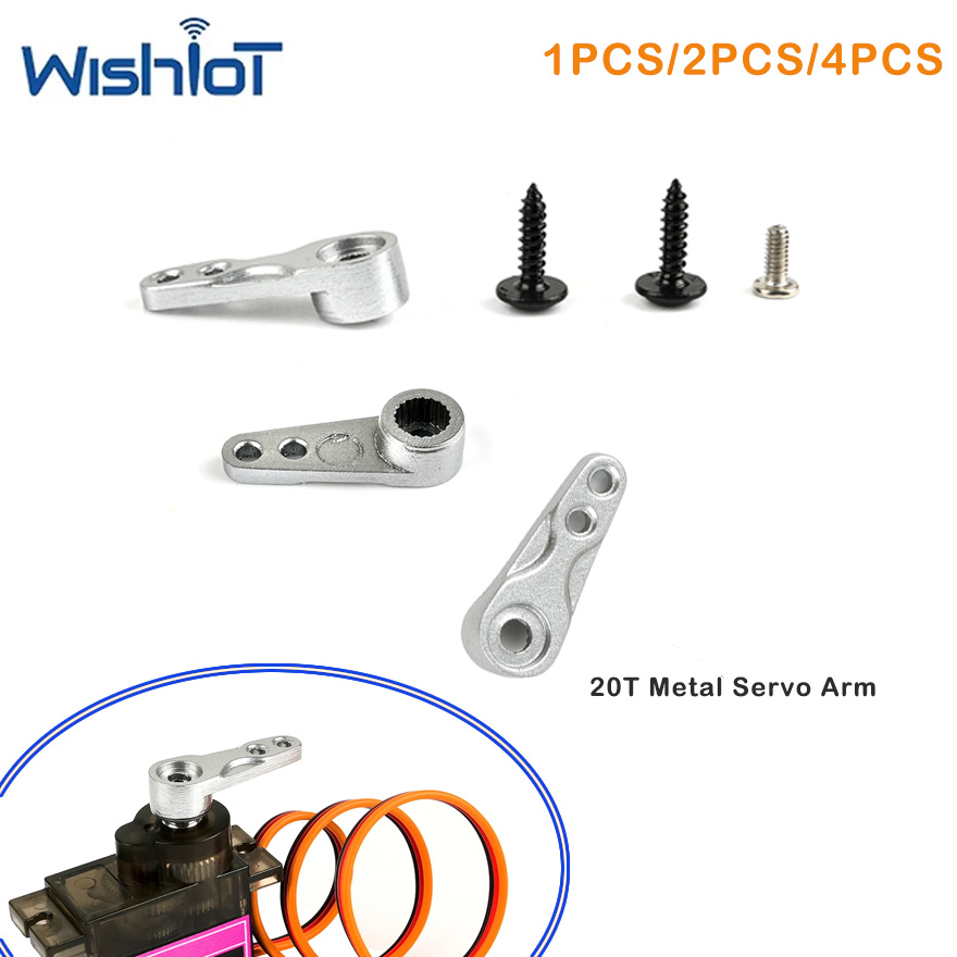Servo 9G - 1/2/4 piezas de brazo metálico de