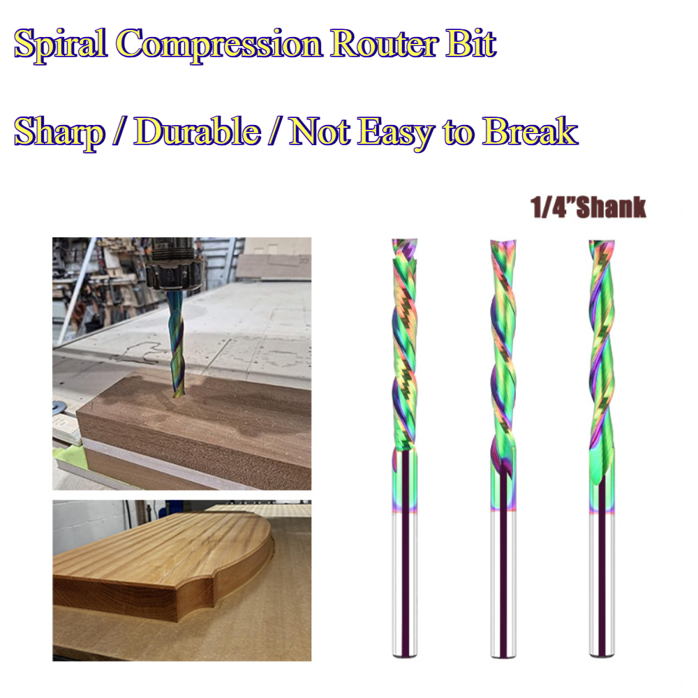 Carbide End Mill - Fresa de compresión en espiral con