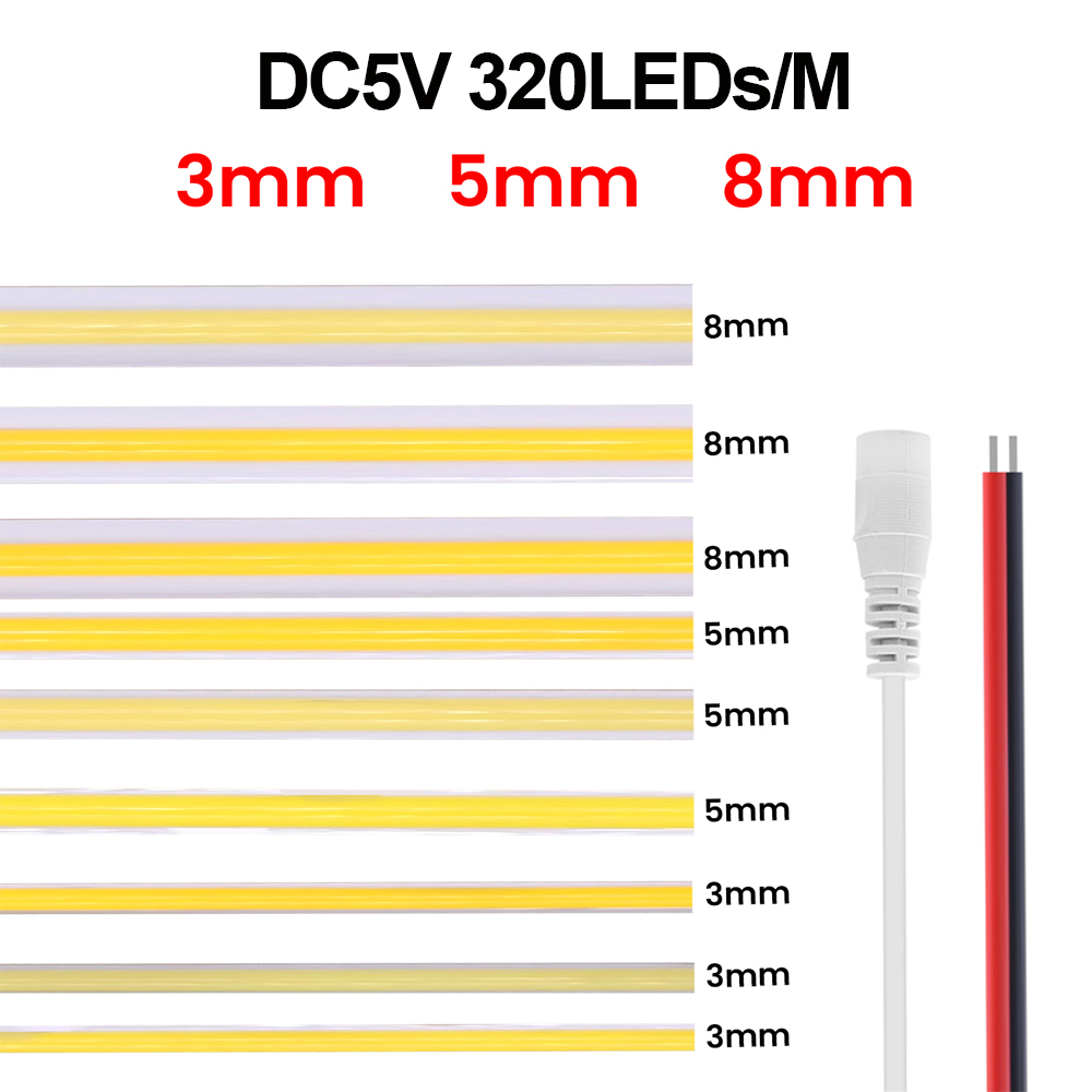 Tira LED COB de 3MM 5MM 8MM, 5 - Linear Rod 8Mm reseña y precio