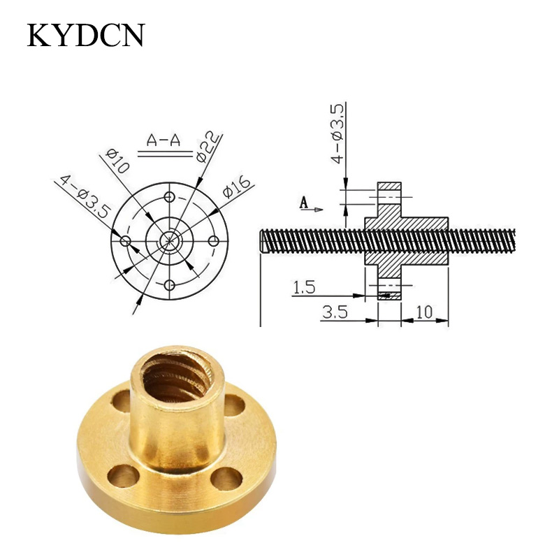 Tornillo trapezoidal de acero  - Lead Screw 8Mm reseña y precio