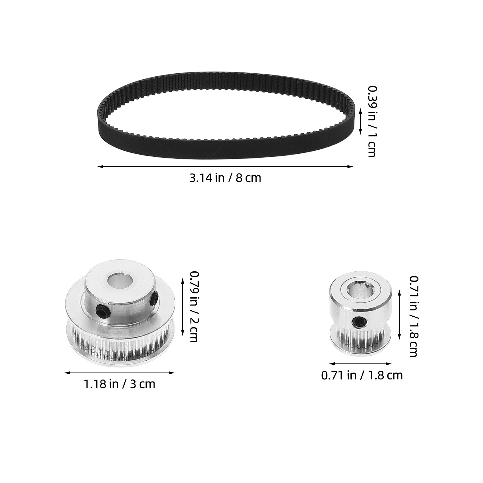 Juego de poleas de correa de d - Gt2 Pulley reseña y precio