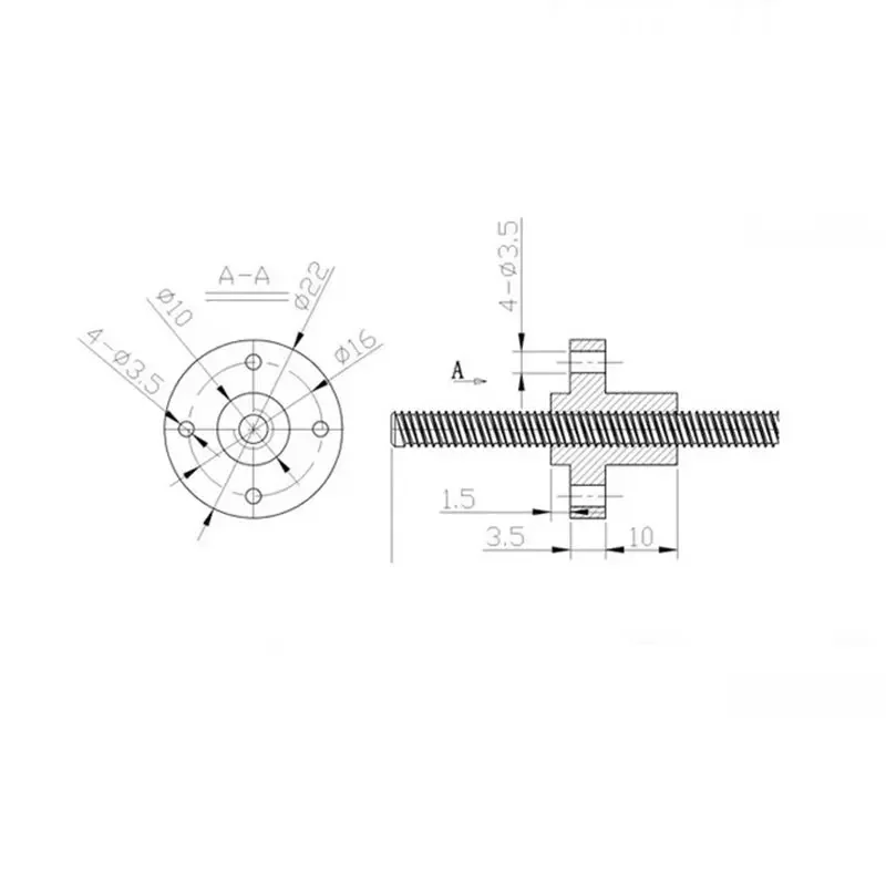 Tornillo de plomo T8, rosca iz - Lead Screw 8Mm reseña y precio