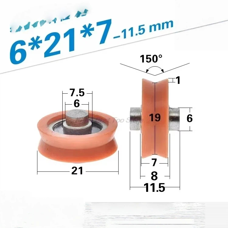 5 unidades de rueda de plástic - V Slot Wheel reseña y precio
