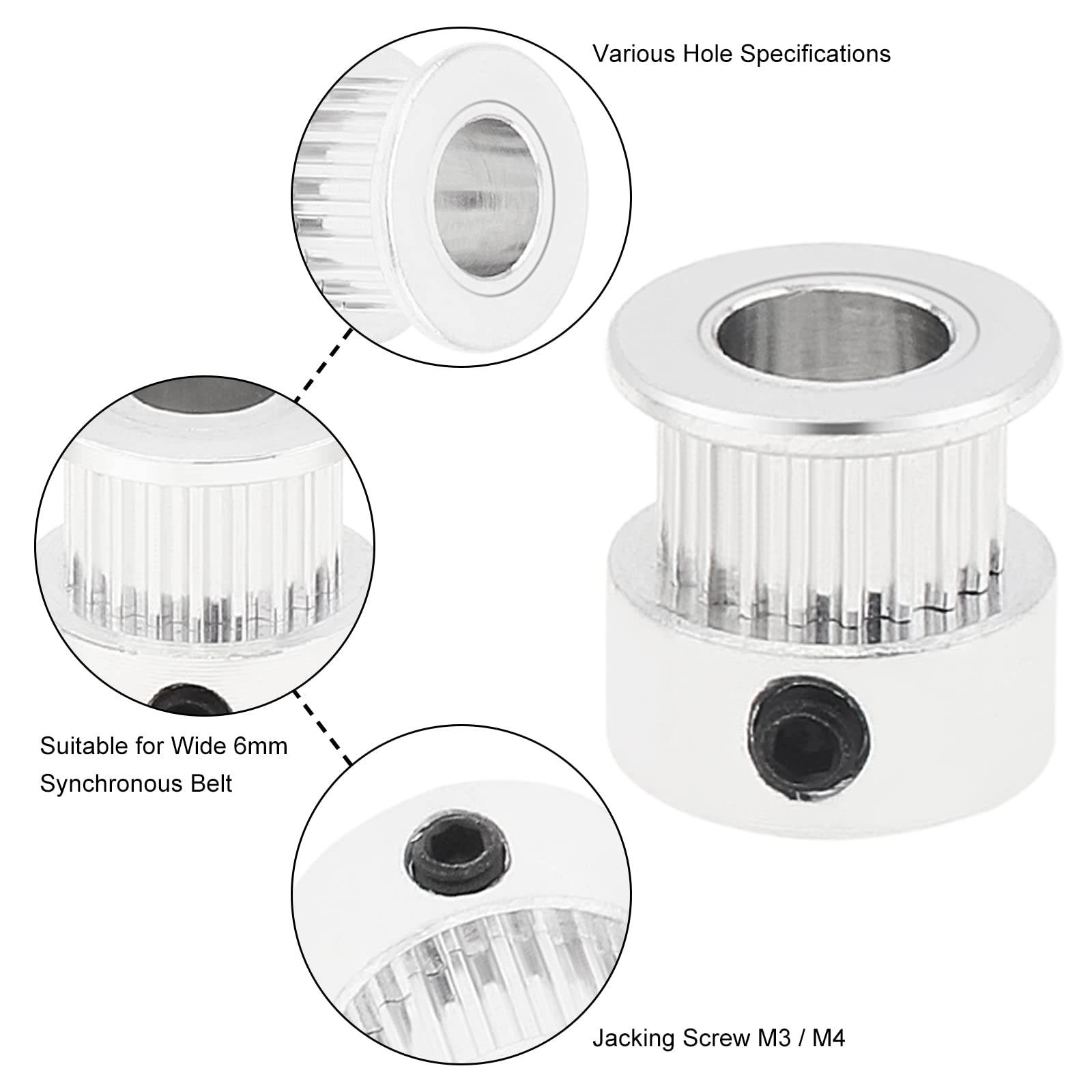 2/5 Uds GT2 polea 20 dientes 5 - Gt2 Pulley reseña y precio