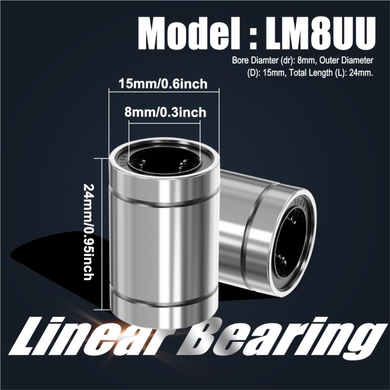 4/10PCS LM8UU LM10UU LM16UU LM - Linear Rod 8Mm reseña y precio