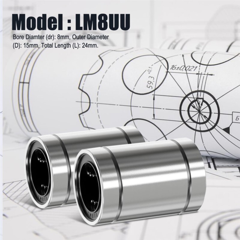 4/10PCS LM8UU LM10UU LM16UU LM - Linear Rod 8Mm reseña y precio
