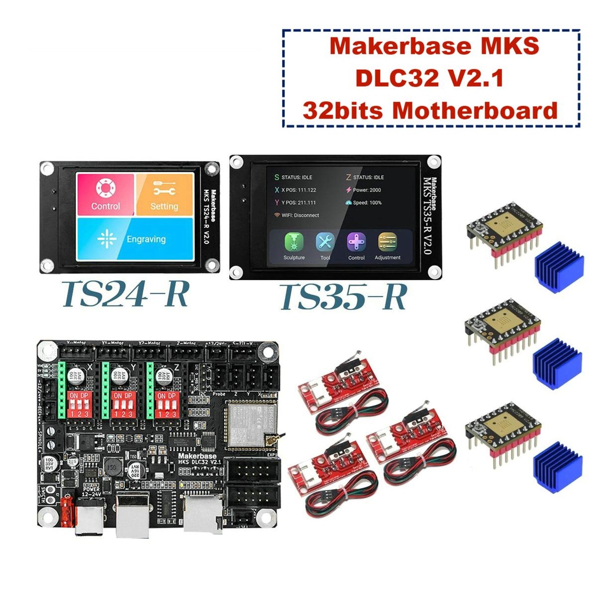 Makerbase-placa base MKS DLC32 - Lm8Uu Bearing reseña y precio