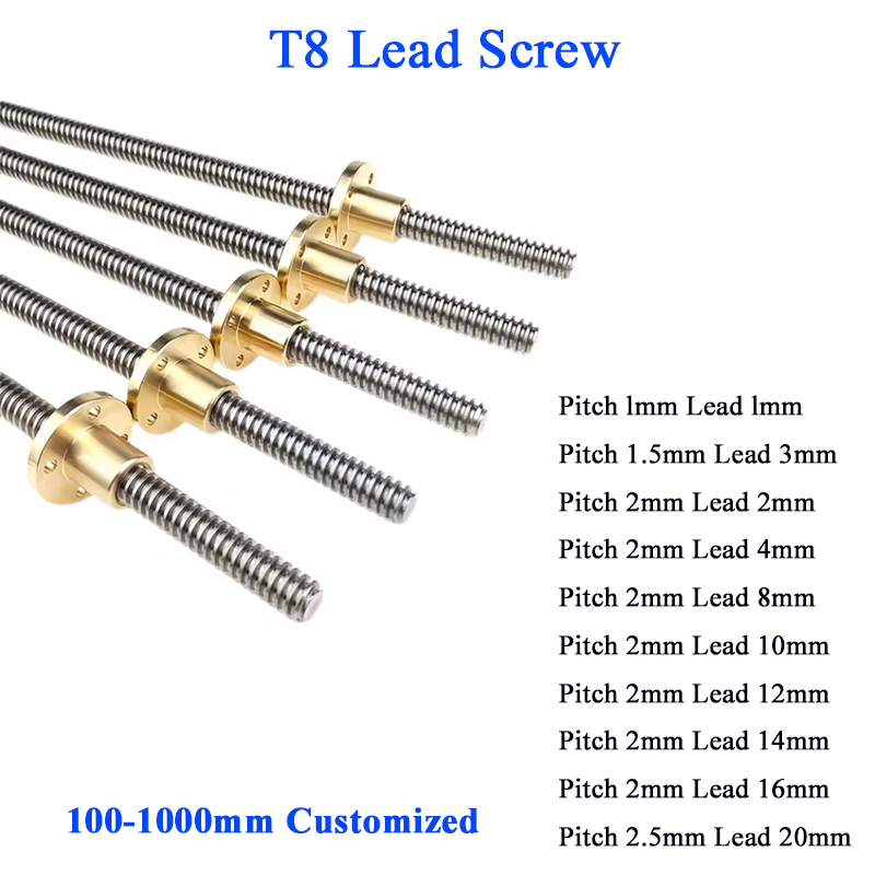 Tornillo de avance T8, 2mm, 4m - Lead Screw 8Mm reseña y precio