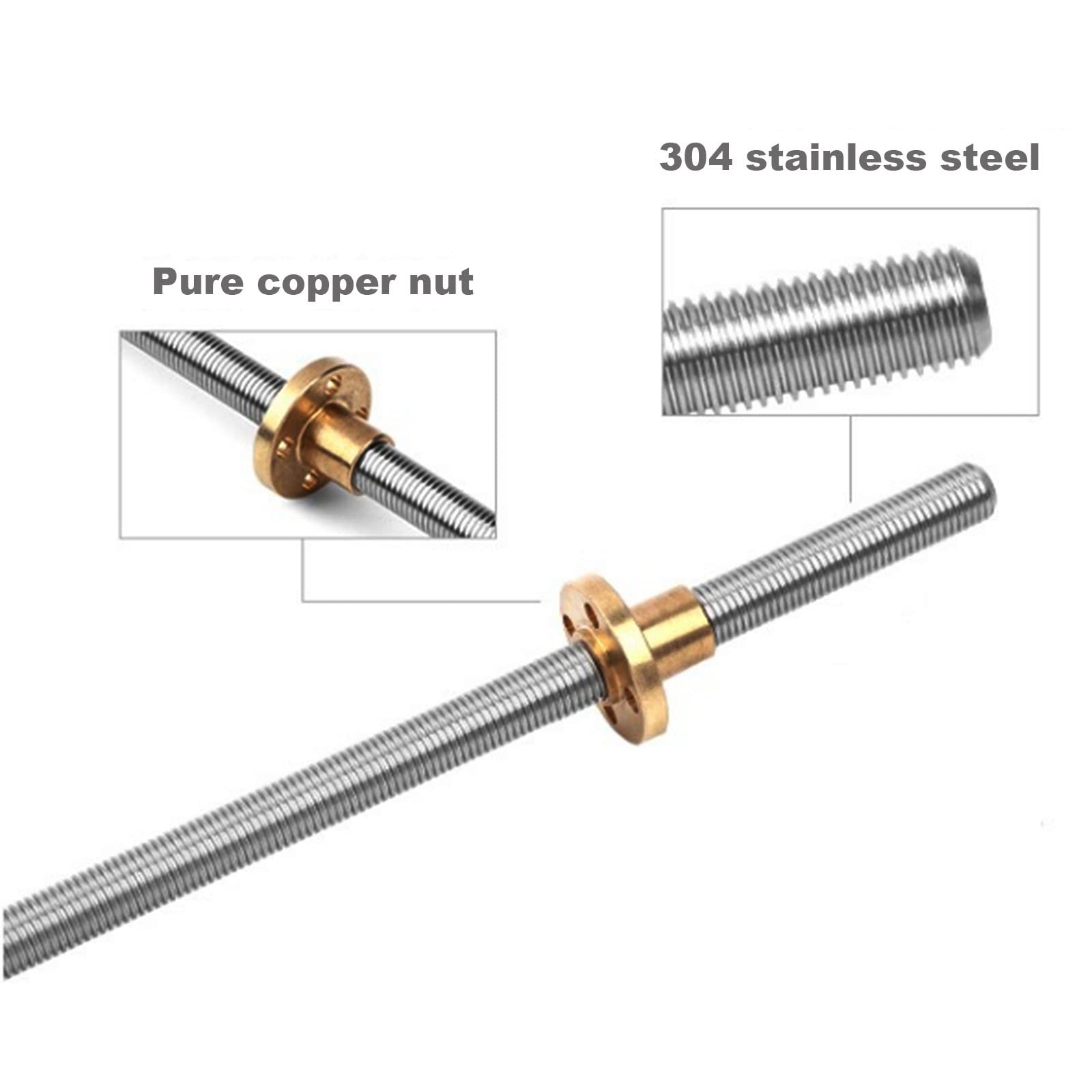 Tornillo de avance T8, 2mm, 4m - Lead Screw 8Mm reseña y precio