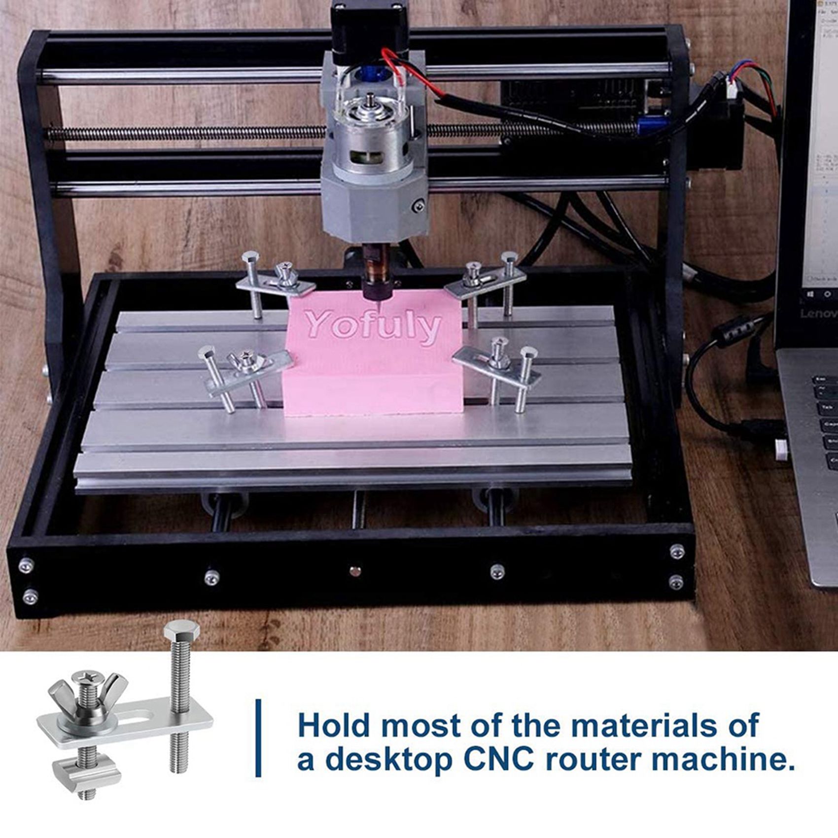 Paquete de 8 Abrazaderas en T  - 3018 Cnc reseña y precio