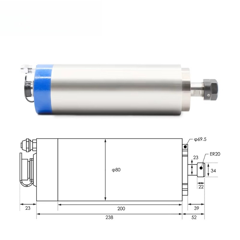 Motor de husillo refrigerado p - Water Cooled Spindle reseña y precio