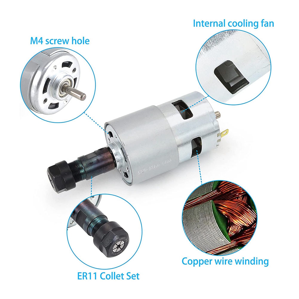 Motor de Eje CNC 775 Multifunc - 3018 Cnc reseña y precio