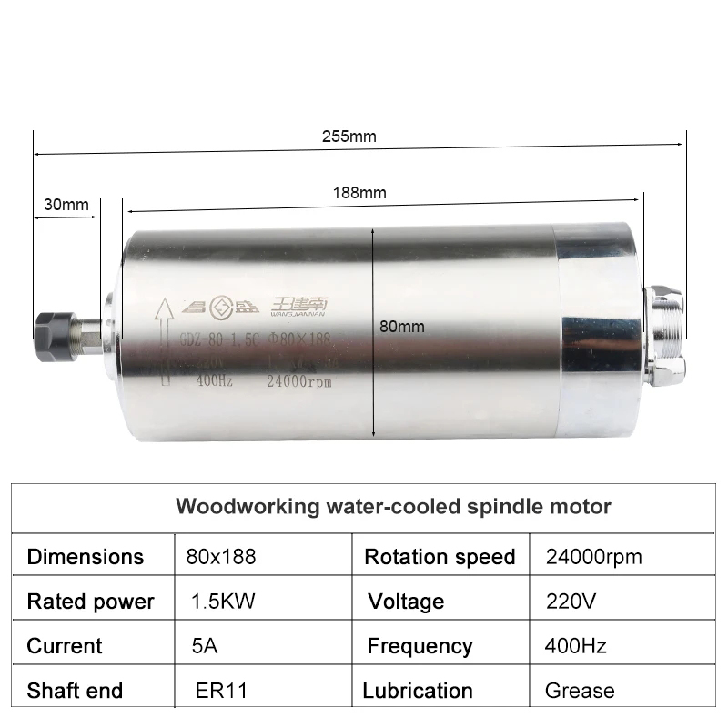 Motor de husillo refrigerado p - Water Cooled Spindle reseña y precio