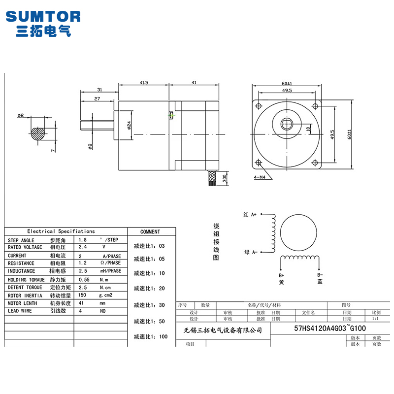 Motor paso a paso Nema 23 con  - Nema23 Stepper reseña y precio