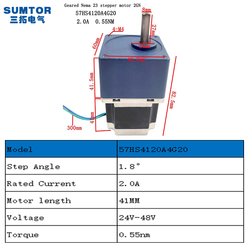 Motor paso a paso Nema 23 con  - Nema23 Stepper reseña y precio