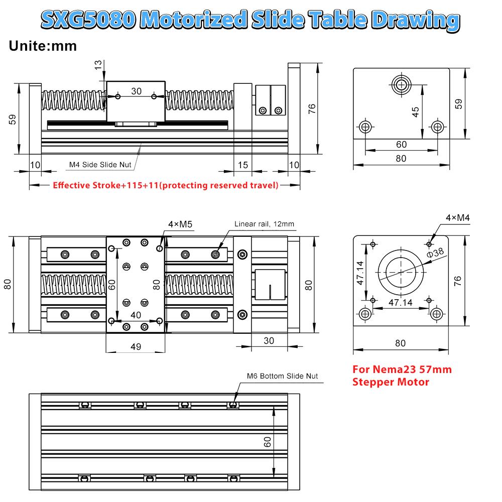 Actuador Lineal de Mesa Desliz - Linear Rail reseña y precio