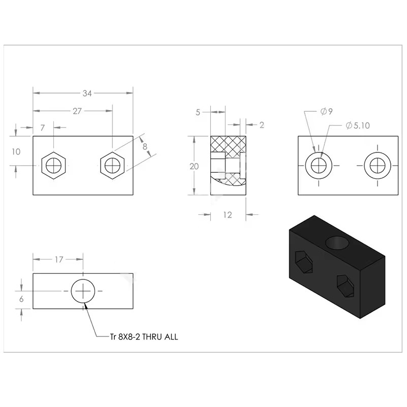 4 Piezas OpenBuilds T8 Tornill - Linear Rod 8Mm reseña y precio