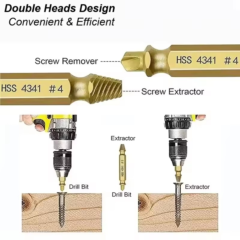 Juego de brocas extractoras de - Drill Bit Set reseña y precio