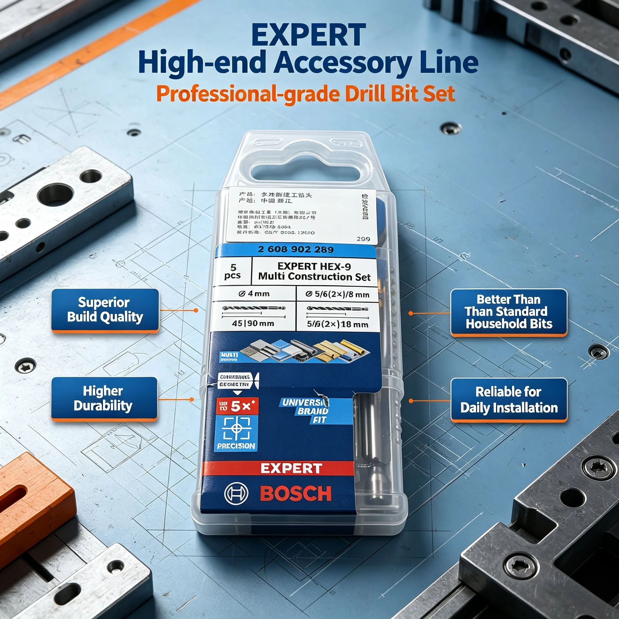 BOSCH 2608902289 EXPERT HEX-9  - Drill Bit Set reseña y precio