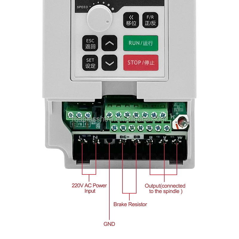 Inversor 1.5kw 110v/220v/380va - Spindle Motor reseña y precio