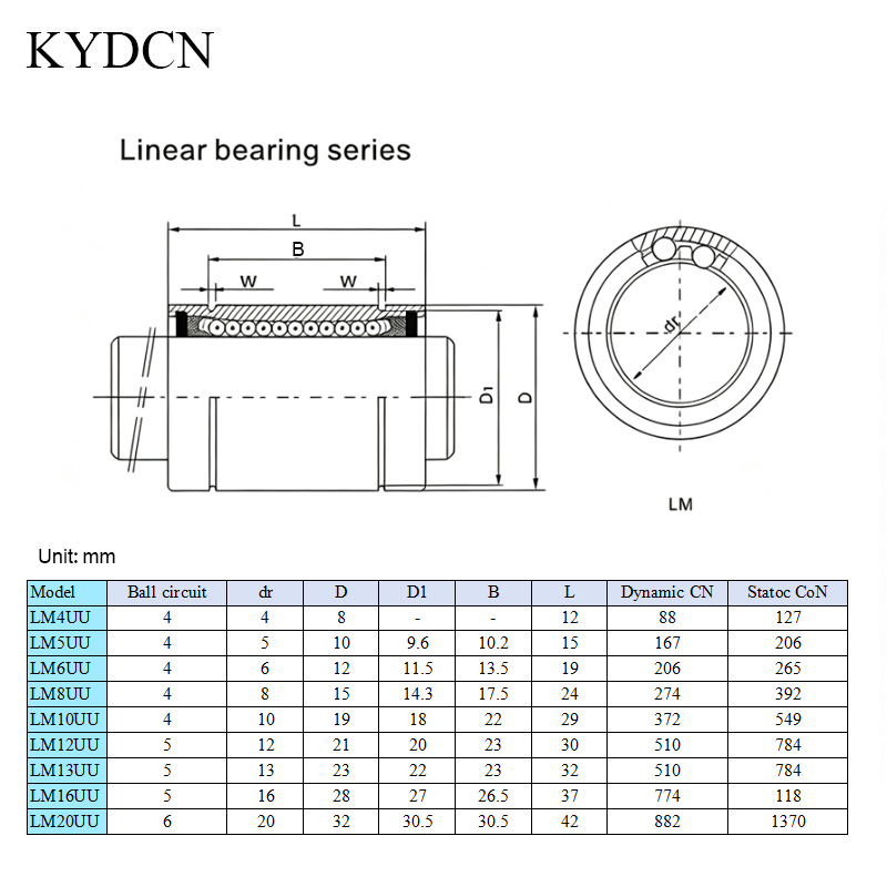 12 piezas de bujes lineales LM - Lm8Uu Bearing reseña y precio